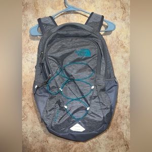 North Face Jester Backpack, Grey and Teal